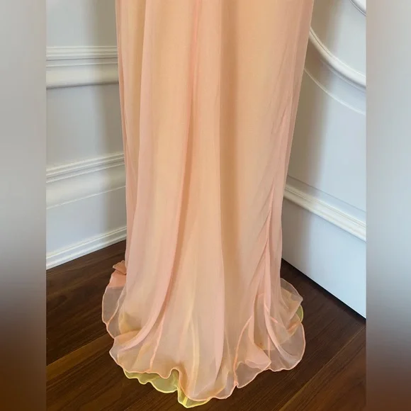 Laundry by Shelli Sehgal 100% Silk 2 Tone Beach Resort Wear Maxi Dress (Size 6) - Picture 8 of 10